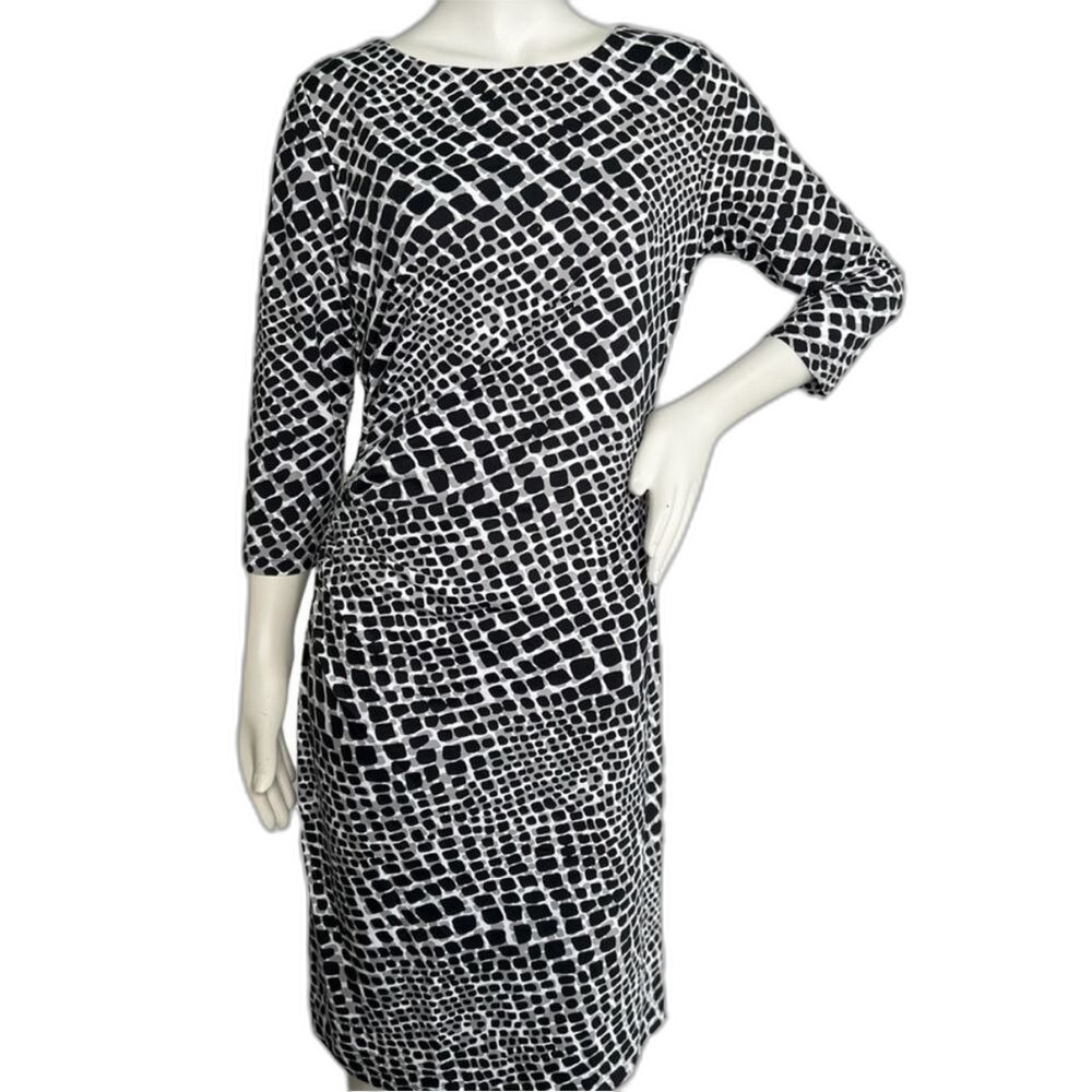 J. McLaughlin Abstract Print Catalina Midi Dress Size M